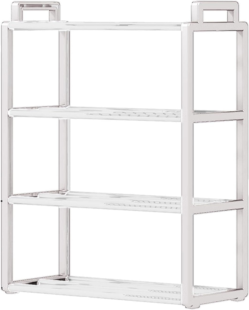 3-Tier Metal Storage Rack – Multipurpose Organizer Shelf for Kitchen, Bathroom, Living Room – Silver