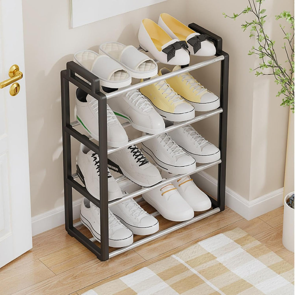 Multi-Purpose 3-Tier Shoe Rack Storage Organizer with Handles – Space-Saving and Durable Design