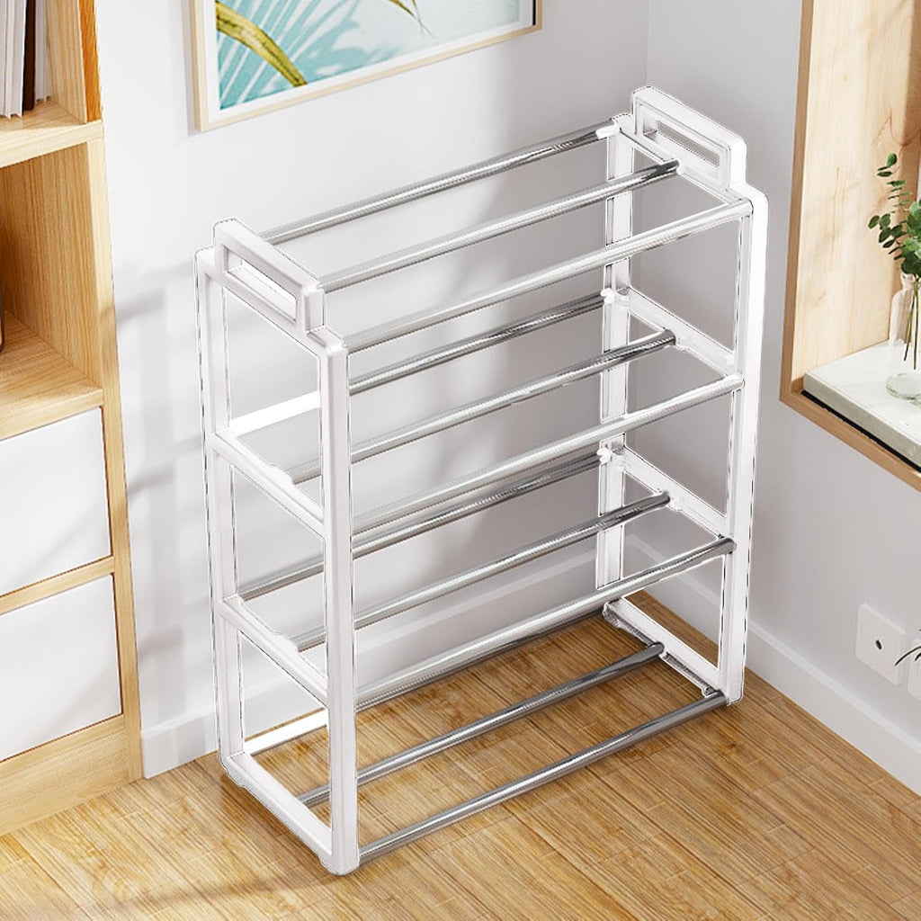3-Tier Metal Storage Rack – Multipurpose Organizer Shelf for Kitchen, Bathroom, Living Room – Silver