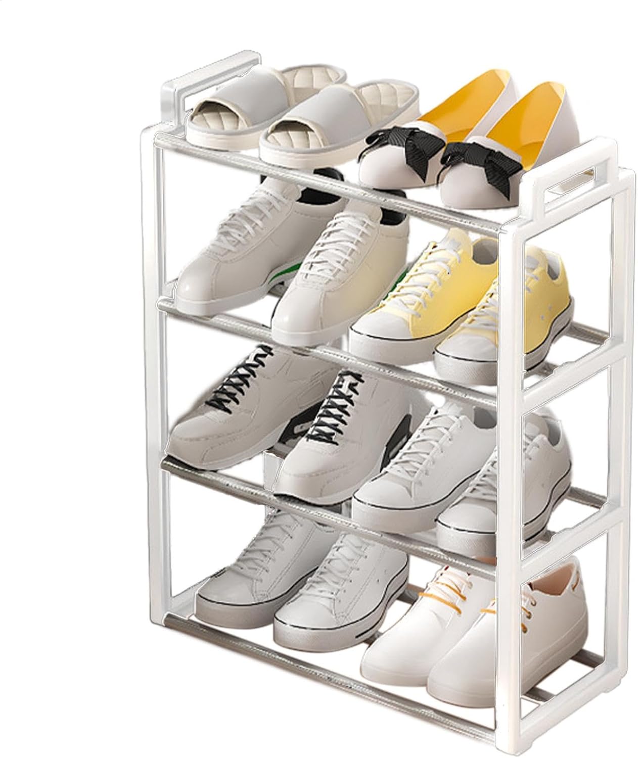 3-Tier Metal Storage Rack – Multipurpose Organizer Shelf for Kitchen, Bathroom, Living Room – Silver